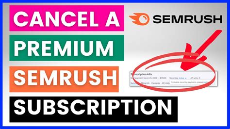 how to cancel semrush subscription.